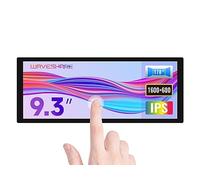 Waveshare 9.3inch Capacitive Touch Display, Compatible with Raspberry Pi,High Brightness, Adjustable Brightness,1600×600, Optical Bonding Toughened Glass Panel, HDMI Interface, IPS,Long bar screen
