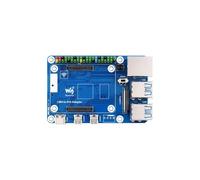 Waveshare Adattatore da CM4 A Pi 4B per Raspberry Pi CM4 con GPIO, PoE, , Compatibile, USB 3.0, Ethernet, Scheda di Espansione per RPi 4B.