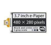 Waveshare - Display da 3,7 pollici, con 480 x 280 pixel, nero/bianco, 4 grigi, interfaccia SPI senza PCB