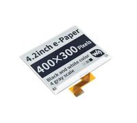Waveshare Display grezzo E-Ink da 4,2 pollici compatibile con schede serie Raspberry Pi 4B/3B+/3B/2B/B Zero/Zero W/WH/Zero 2W Risoluzione 400x300 con interfaccia SPI senza PCB