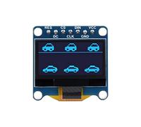 Waveshare Display OLED da 0.96 pollici per Raspberry Pi/Arduino/STM32, Schermo 128×64 pixel, Colore del Display Blu, SPI / I2C Interfacce di Comunicazione, 3.3V/V5