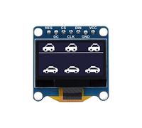 Waveshare Display OLED da 0.96 pollici per Raspberry Pi/Arduino/STM32, Schermo 128×64 pixel, Colore del Display Bianco, SPI / I2C Interfacce di Comunicazione, 3.3V/V5