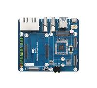 Waveshare Dual Gigabit Ethernet 5G/4G Base Board Designed for Raspberry Pi Compute Module 4 Compatible with Communication Modules with M.2 B Key Interface