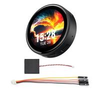 Waveshare ESP32-C6 1.43inch AMOLED Round Touch Display Development Board with Case, 160MHz RISC-V Processor, 466x466 Pixels, QSPI Interface, Onboard Dual Digital Microphone Array, ESP32 With Display