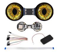 Waveshare ESP32-S3 1.28inch Double Eye Round LCD AIoT Development Board, Onboard Dual 1.28inch IPS Displays, 240x240 Resolution, Dual-Core 240MHz Processor, Supports WiFi/BT5, Without Touch Function