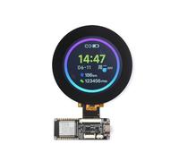 Waveshare ESP32-S3 2.8inch RGB Round Touch Display with RGB LCD Driver Board Based On ESP32-S3-WROOM-1-N8R8,480×480 Resolution TFT Capacitive Display, Support WiFi & Bluetooth