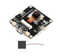 Waveshare ESP32-S3-CAM-GC0308, ESP32-S3 AIoT Camera Development Board, Integrated Audio Input & Output Module, Support Connecting External Display, Image Capture & Recognition & AI Speech Interaction