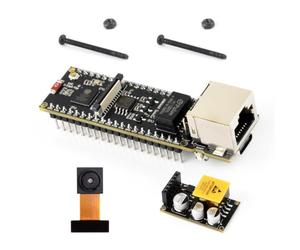 Waveshare ESP32-S3 ETH Board, RJ45, WiFi BT, 240MHz, Type-C, TF Slot, PoE+CAM