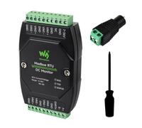Waveshare Industrial 4-Ch DC Monitoring Module, 16-Bit High-Precision Acquisition, Supports Voltage And Current Measurement, Modbus RTU Protocol, With Various Isolation And Protection Circuits