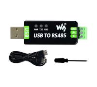 Waveshare Industrial USB to RS485 Converter with Original FT232RNL and SP485EEN Chips Automatic Transceiving Embedded Protection Circuits Such as Resettable Fuse ESD Protection and TVS Diode