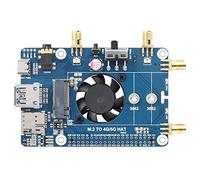 Waveshare LTE Cat 6 Communication HAT Compatible with Raspberry Pi, LTE-A Global Multi-Band, GNSS Positioning, Comes with EM060K-GL Module