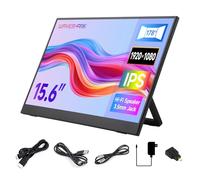 Waveshare Luck-fox 15.6inch Portable Monitor with Stand, IPS Screen, Mini HDMI Interface, 1920 × 1080 Full HD, 178° Viewing Angle, ABS Case, 100% sRGB High Color Gamut, Supports HDR, No Touch