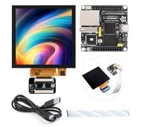 Waveshare Luck-fox Pico Ultra RV1106 Linux Micro Development Board with 720x720 4inch Touch Display, Integrates Arm Cortex-A7/RISC-V MCU/NPU/ISP Processors, Without WiFi and PoE Module, Kit B