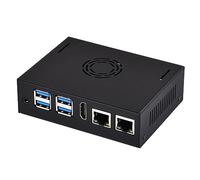 Waveshare Metal Case For VisionFive2 Board (NOT Included) With Cooling Fan Mini-Computer Case