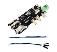 Waveshare Micro HDMI To HDMI Multifunctional Adapter, compatible with Raspberry Pi 5 / 4B, Two Power Supply Methods, Supports Dual 4K Outputs