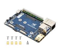 Waveshare Mini Base Board (B) Designed For Raspberry Pi Compute Module 5, Onboard EEPROM & Encryption Chip, Suitable For Evaluating The Raspberry Pi CM5 Or Being Integrated Into End Products