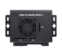Waveshare Mini-Computer Advanced Version Compatible with Raspberry Pi Compute Module 4 Inside and Easy to Install Equipped with Aluminum Alloy Case Power Supply and Fan