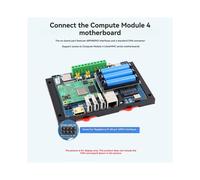 Waveshare Modulo di Espansione Industriale CM4 con Modulo UPS Modulo 4G CM4-IO-WIRELESS-BASE per Raspberry Pi CM4 Spina USA