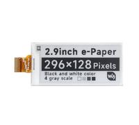 Waveshare Pannello Display E-paper Crudo da 2,9 Pollici 296x128 Risoluzione 3,3V Schermo E-Ink Elettronico senza PCB con Supporto per Controller di Aggiornamento Parziale, Comunicazione tramite