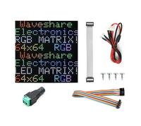 Waveshare Pannello matrice LED RGB a colori flessibile, passo 3 mm, 64 x 64 pixel, luminosità regolabile e PCB pieghevole, compatibile con Raspberry Pi/Raspberry Pi Pico/ESP32/Arduino
