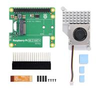 Waveshare PCIe to M.2 HAT Package A, Compatible with Raspberry Pi 5, High-Speed Reading/Writing, HAT + Standard, Supports NVMe Protocol M.2 Solid State Drive, Comes with a Pi5 Cooler