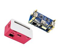 waveshare PoE Ethernet USB HUB HAT con Box ABX Case per Raspberry Pi Zero/Zero W/2 W/Zero WH/2 WH, con 1 porta Ethernet RJ45 10/100M, 3 porte USB compatibili con USB2.0/1.1,802.3af