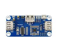 Waveshare PoE Ethernet/USB HUB HAT for Raspberry Pi Zero/Zero W/Zero WH 3X USB 2.0 Ports 802.3af-Compliant