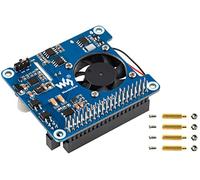 waveshare POE HAT (C) per Raspberry Pi 4B/3B+, Power Over Ethernet HAT, Supporto IEEE 802.3af/at-Compliant Network,12V e 5V uscite di alimentazione per utilizzare più periferiche