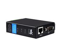 Waveshare Rail-Mount Serial Server, RS232/485/422 to RJ45 Ethernet Module, TCP/IP to Serial Common Ethernet Port Supports Modbus Gateway for Data Acquisition, Intelligent Instrument Monitoring