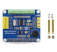 Waveshare Raspberry Pi AD/da Expansion Sheild Board for Adding High-Precision AD/da Functions to Raspberry Pi Onboard ADS1256 DAC8552 Sensor Interface