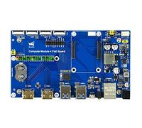 Waveshare Raspberry Pi Modulo di elaborazione 4 IO Board Con PoE Caratteristica per tutte le Varianti di CM4 con CSI/DSI/RTC/HDMI/USB/ETH/TF Card Connettore