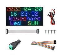 Waveshare RGB Full-Color LED Matrix Panel 4mm Pitch 64×32 Pixels 2048 Individual RGB LEDs Adjustable Brightness Compatible with Raspberry Pi