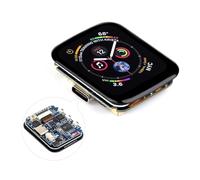 Waveshare RP2040 Microcontroller Development Board 1.69inch Touch LCD, Based on Raspberry Pi RP2040, Rounded Corners, Dual-core Arm Processor, 16MB Flash, Accelerometer and Gyroscope Sensor