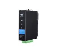 Waveshare RS232/RS485/RS422 to RJ45 Ethernet Converter Module, Industrial Rail-Mount Isolated Serial Server,TCP/IP to Serial Module,10 / 100M Auto-Negotiation RJ45 Connector