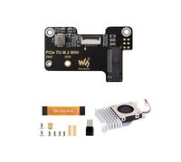 Waveshare Scheda Adattatore per Raspberry Pi 5 Scheda Adattatore PCIe A M.2 con Supporto del Dispositivo di Raffreddamento Protocollo Disco