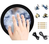 waveshare Schermo LCD rotondo da 5 pollici 1080 x 1080, IPS a 10 punti touch screen per Raspberry Pi 4B/Raspberry Pi 3B+/Pi3B/Raspberry Pi Zero W/Zero WH/Raspberry Pi Zero 2W/Jetson Nano/PC,