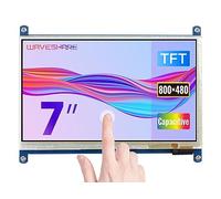 Waveshare Schermo tattile capacitivo LCD HDMI 800 x 480 per Raspberry Pi 3 Model B/Raspberry Pi 3 Model B+/Raspberry Pi 4/BB Black/PC/Various Systems