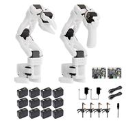 Waveshare SO-ARM100, Open-Source 6-Axis Robotic Arm, Native Support for Hugging Face LeRobot, High-Torque Bus Servo, Photosensitive Resin 3D-Printed Parts, 3D Parts Kit