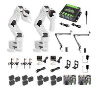 Waveshare SO-ARM101, Open-Source 6-Axis Robotic Arm, Native Support for Hugging Face LeRobot, High-Torque Bus Servo, Photosensitive Resin 3D-Printed Parts, CAM Kit (SE)