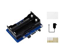 Waveshare UPS HAT 5V Gruppo di Continuità per Raspberry Pi 4B/3B+/3B, fino a 5A di Corrente, Pogo Pins Connettore, Integrato Regolatore 5V e Circuiti di Protezione Multibatteria, I2C Bus