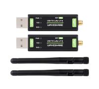 Waveshare USB-TO-LoRa-LF-B(2PCS), XTAL Crystal Oscillator, USB To LoRa Data Transfer Module, Based On SX1262, Suitable For Data Acquisition In Industry And Agriculture
