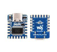 Waveshare USB To UART (TTL) Stable Communication Module(2PCS), Mini Size, Over Current/Voltage Protection,TTL Serial Converter,USB To TTL Converter for Win7/8/8.1/10/11/MacOS/Linux, without Pinheader