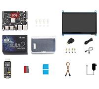 Waveshare VisionFive2 Display Kit 8GB，with 7inch HDMI display,RISC-V Single Board Computer, StarFive JH7110 Processor with Integrated 3D GPU, base on Linux,Without WIFI Module