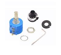WAVGAT 3590S Potenziometro multigiro 1K 2K 5K 10K 20K 50K 100K ohm Potenziometro Resistenza regolabile 3590 102 202 502 103 Tappatura Accessori specializzati (Color : 100k Ohm, Size : NO Capping)