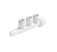 Wavin Collettore Lineare 3 Vie 22mm Innesto Rapido Chiuso HX89/22