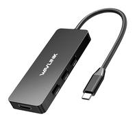 WAVLINK 7-in-1 USB C Dock,Adattatore Multiporta con Uscita HDMI 4K,PD 100W,3x5Gbps USB3.1,Lettore di schede SD/TF,Dongle USB C per MacBook Pro/Air,iPad Pro,Surface,XPS,Laptop Thunderbolt 3/4-BL