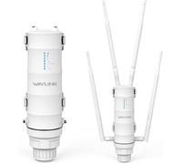 WAVLINK AC1200 Outdoor Mesh Extender/Router, ripetitore WiFi impermeabile IP65 a lungo raggio con POE passivo/attivo, dual band 5G+2,4G, 4 antenne omnidirezionali 7dBi, supporta Fat/Fit AP
