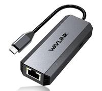 WAVLINK Adattatore da USB C a Ethernet da 2,5 Gbps, adattatore Ethernet da USB a 2,5 G, convertitore di rete USB-C a RJ45 (compatibile con Thunderbolt 4/3) per Windows, Mac OS, iPad OS e altro