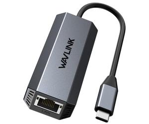 WAVLINK Adattatore da USB C a Ethernet da 5 Gbps, convertitore di rete da USB-C a RJ45, custodia in alluminio per Windows, Mac OS, iPad OS e altro, 5 Gbps hanno bisogno di tipo C > 3.2