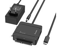 Wavlink Adattatore Usb-C Sata Doppio Vano Per Hdd 2,5"/3,5", 2 Porte Usb3.0 E Clonazione Offline, Trasferimento E Backup Dati, Supporto 2x18 Tb E Uasp